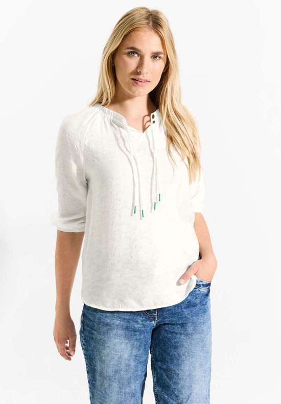 Блузка-рубашка однотонного цвета