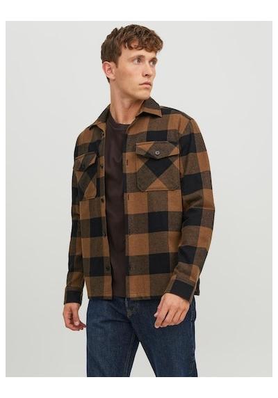 Рубашка в клетку JPRROY CHECK OVERSHIRT L/S SN