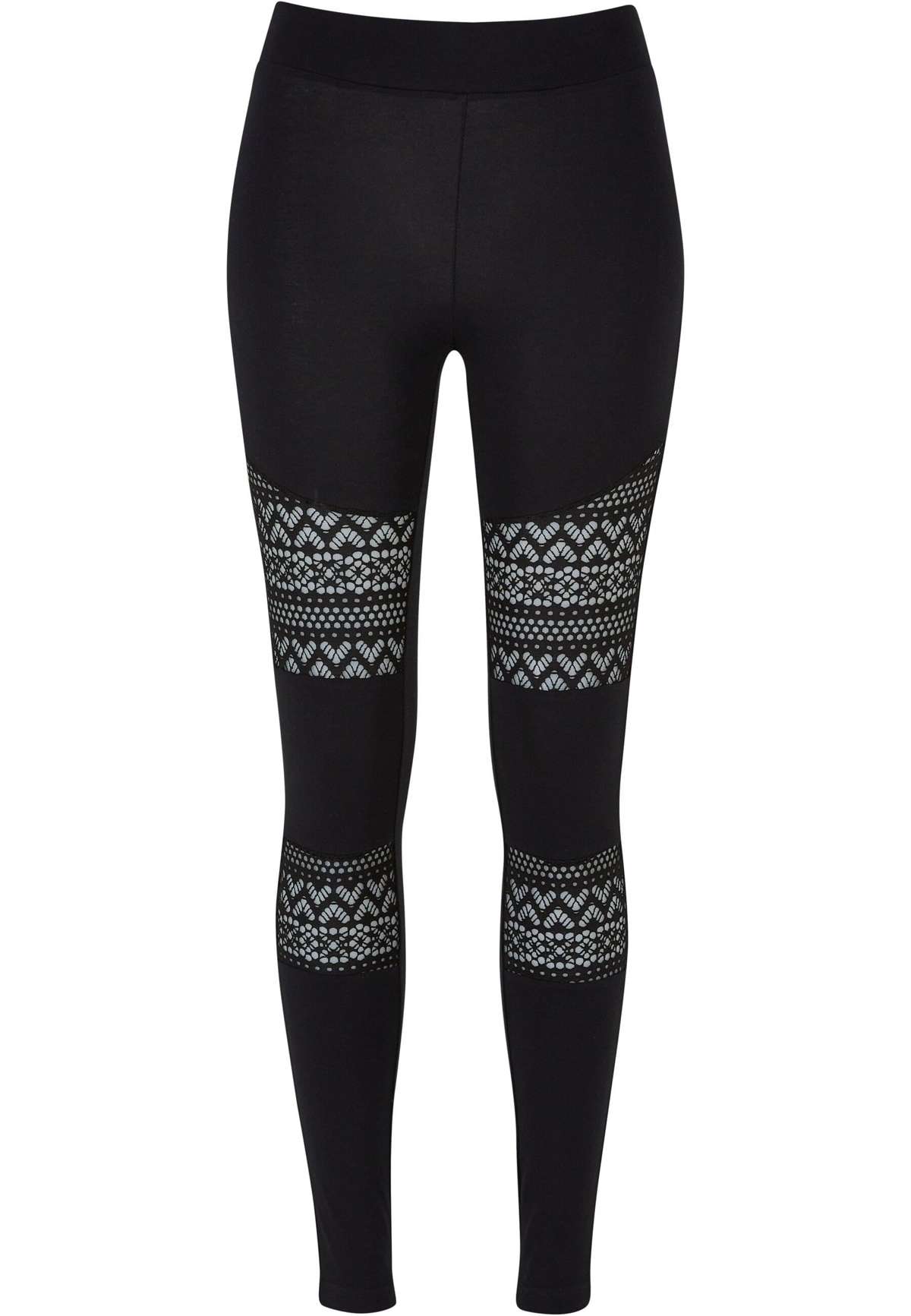леггинсы Urban Classics Damen Ladies Crochet Lace Inset Leggings