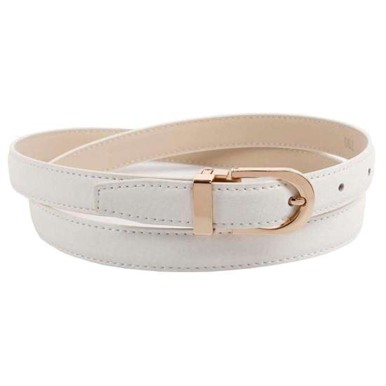 Кожаный ремень узкой формы.