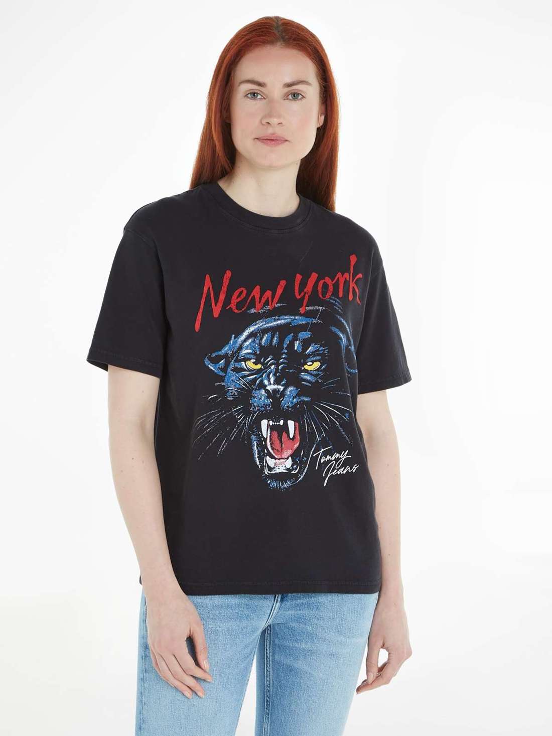 Футболка с принтом спереди TJW RLX WASHED PANTHER TEE