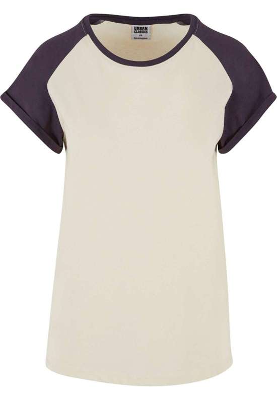Рубашка с коротким рукавом Urban Classics Damen Ladies Contrast Raglan Tee