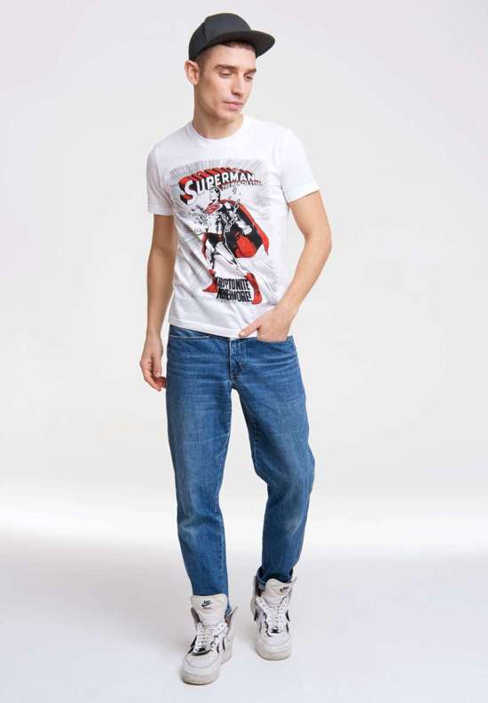 Футболка с крутым принтом спереди SUPERMAN KRYPTONITE