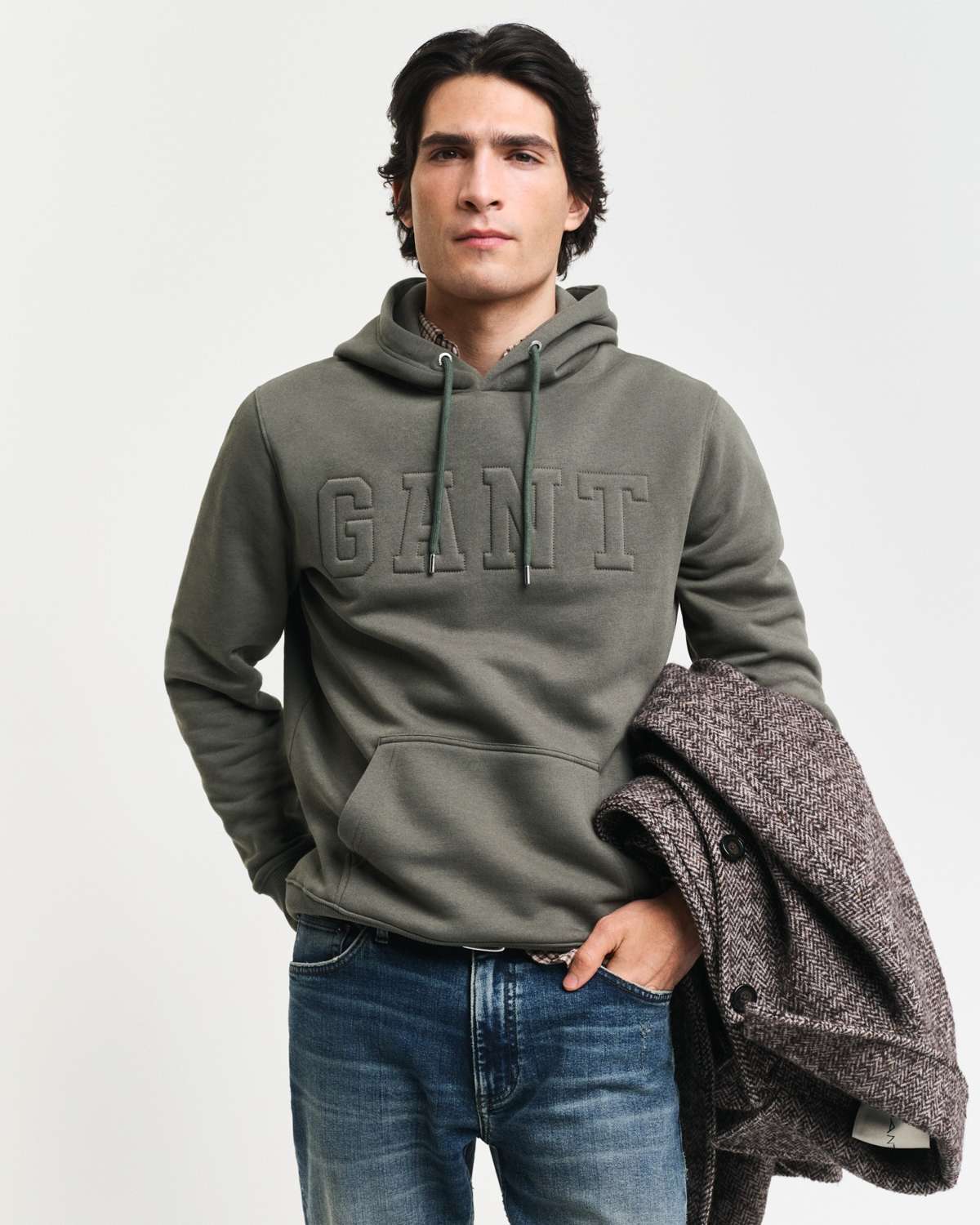 Толстовка с капюшоном EMBOSSED SWEAT HOODIE