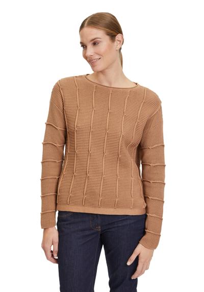 Вязаный свитер Grobstrick-Pullover mit Strickdetails