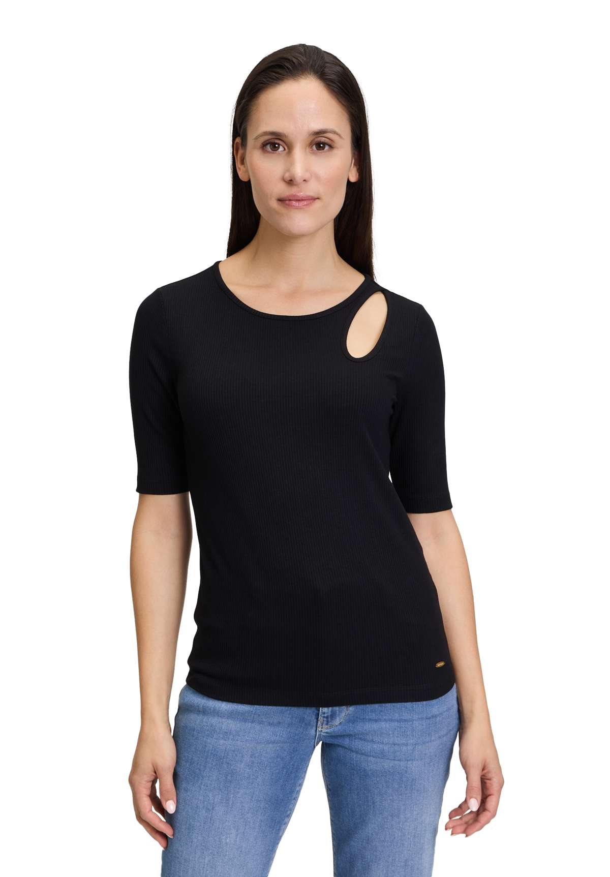 Рубашка с коротким рукавом Betty & Co Rundhals-Shirt mit Cut-Outs