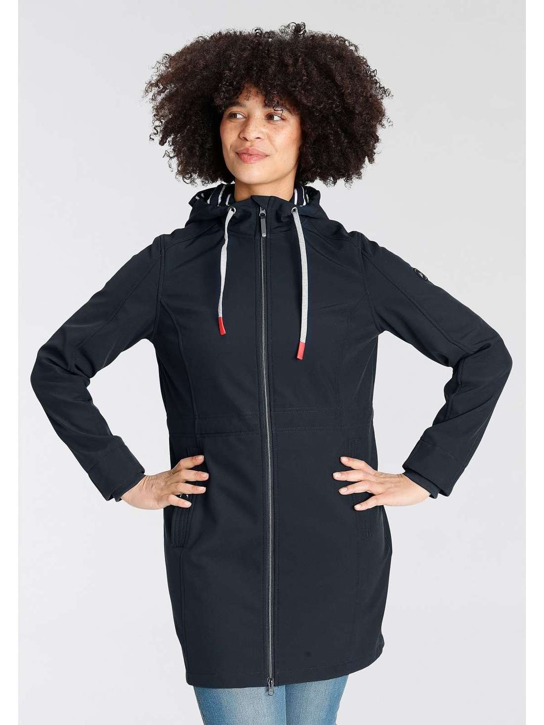 Куртка из софтшелла с капюшоном Große Größen