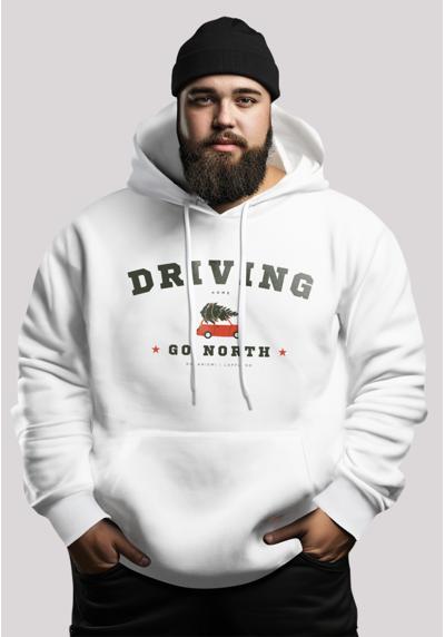 Толстовка с капюшоном Driving Home Weihnachten PLUSSIZE