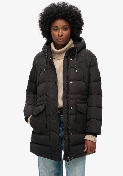 Стеганая куртка с капюшоном EVEREST MID LENGTH PUFFER JKT