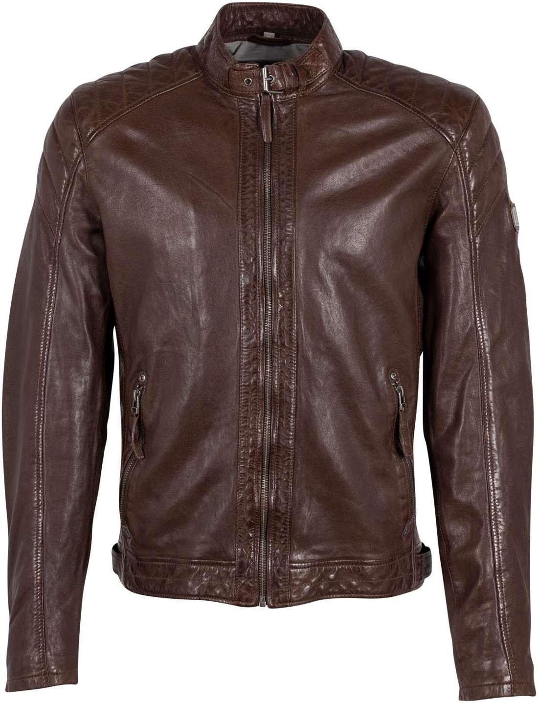 Кожаная куртка с капюшоном GMArrian