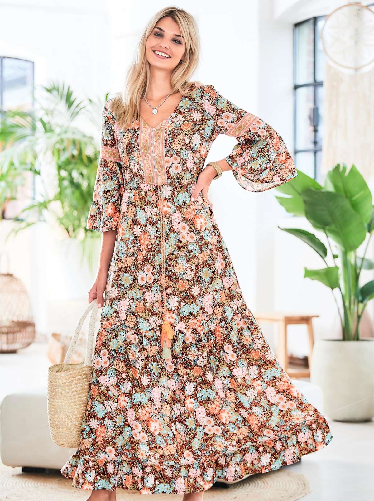 Платье макси Druck-Kleid