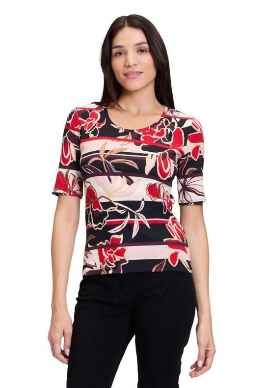 Рубашка с коротким рукавом Basic Shirt mit Rippenstruktur