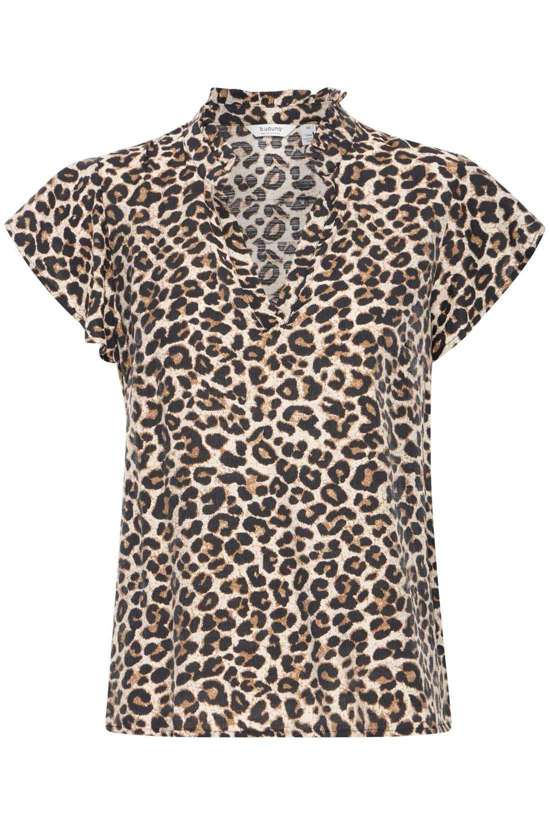 Блузка с короткими рукавами Kurzarmbluse BYHINVA LEOPARD BLOUSE 2 -