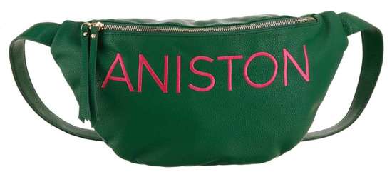 Сумка через плечо с вышитой надписью