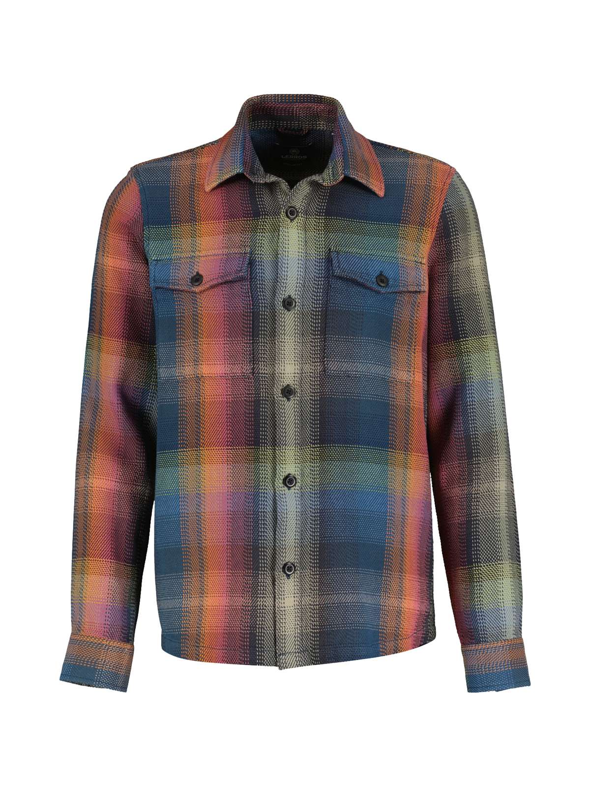 Рубашка с длинным рукавом LERROS Overshirt in Holzfaller-Optik