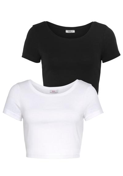 Рубашка с короткими рукавами, (упаковка, 2 шт.), модной короткой длины НОВАЯ КОЛЛЕКЦИЯ