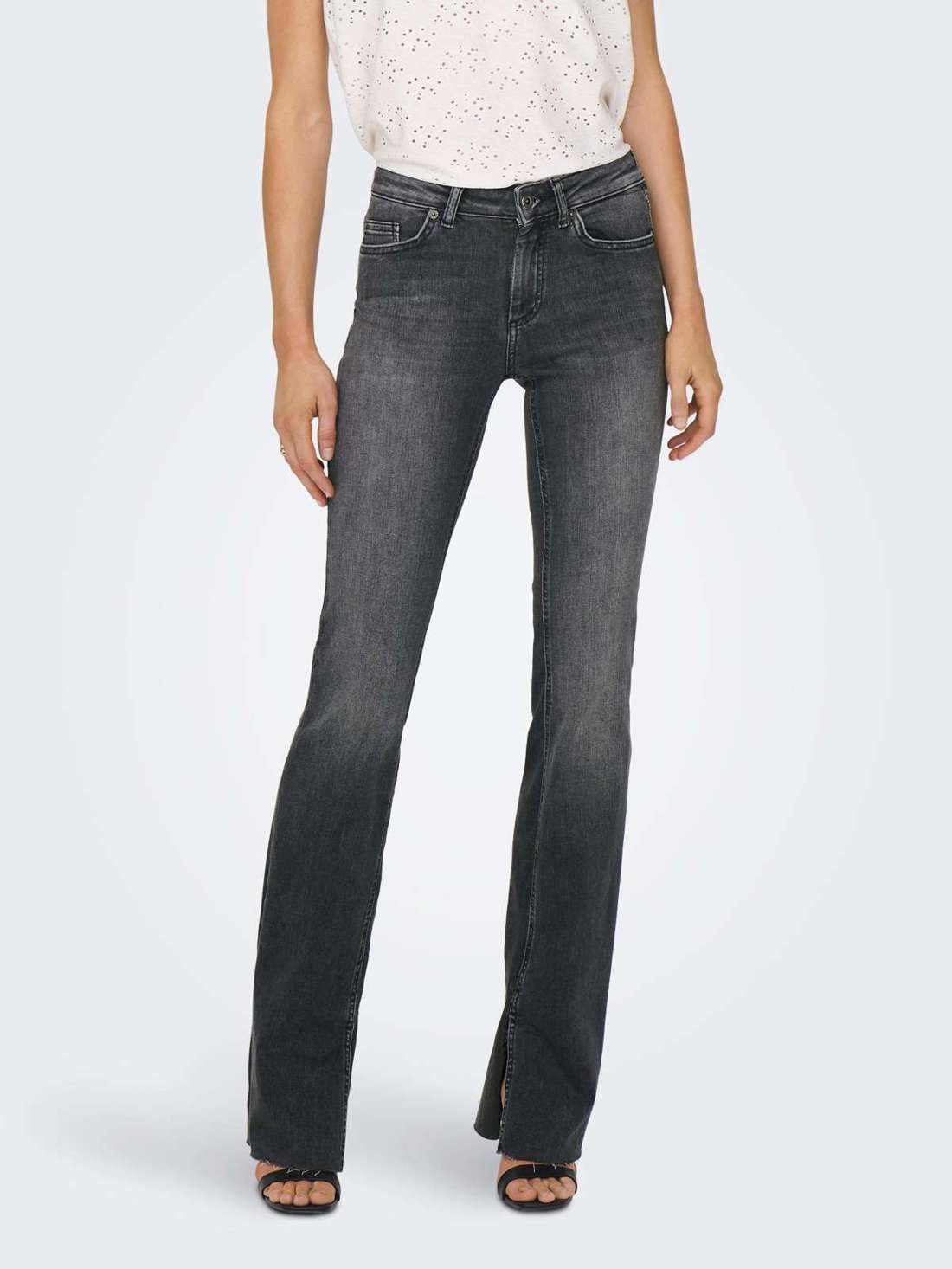 Джинсы Bootcut ONLBLUSH HW SLIT FLR RAW DNM