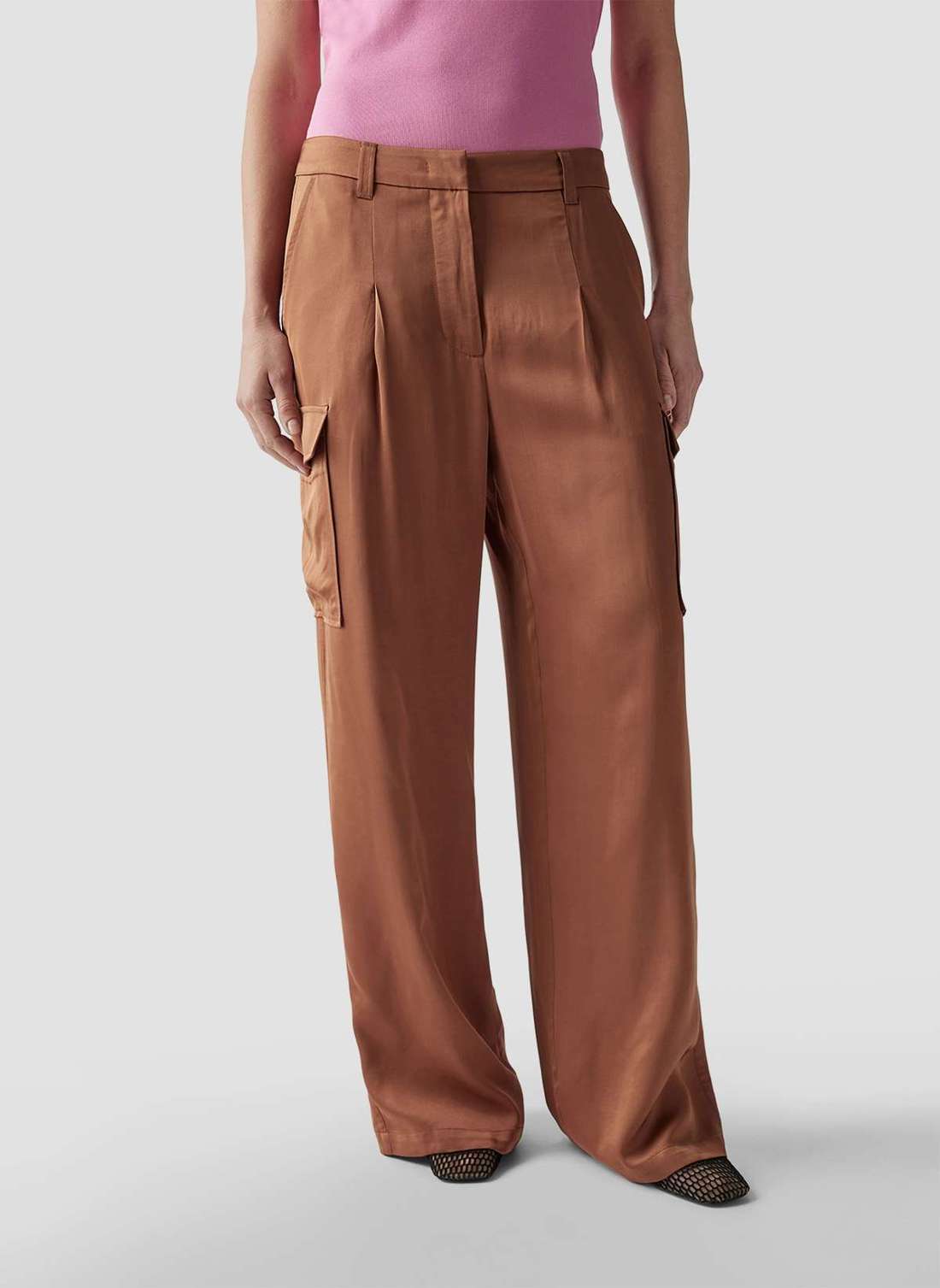 Брюки из джерси Stilvolle Cargo-Hose in Erdton