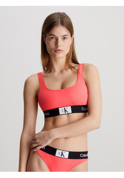 Лиф бикини-бандо с принтом логотипа на нижней полоске. BRALETTE-RP