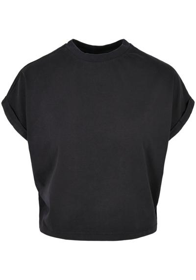 футболка Urban Classics Damen Ladies Short Pigment Dye Cut On Sleeve Tee