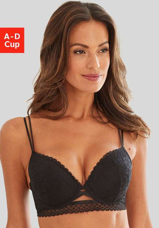 Бюстгальтер пуш-ап с кружевом из частично переработанного полиамида. Viola