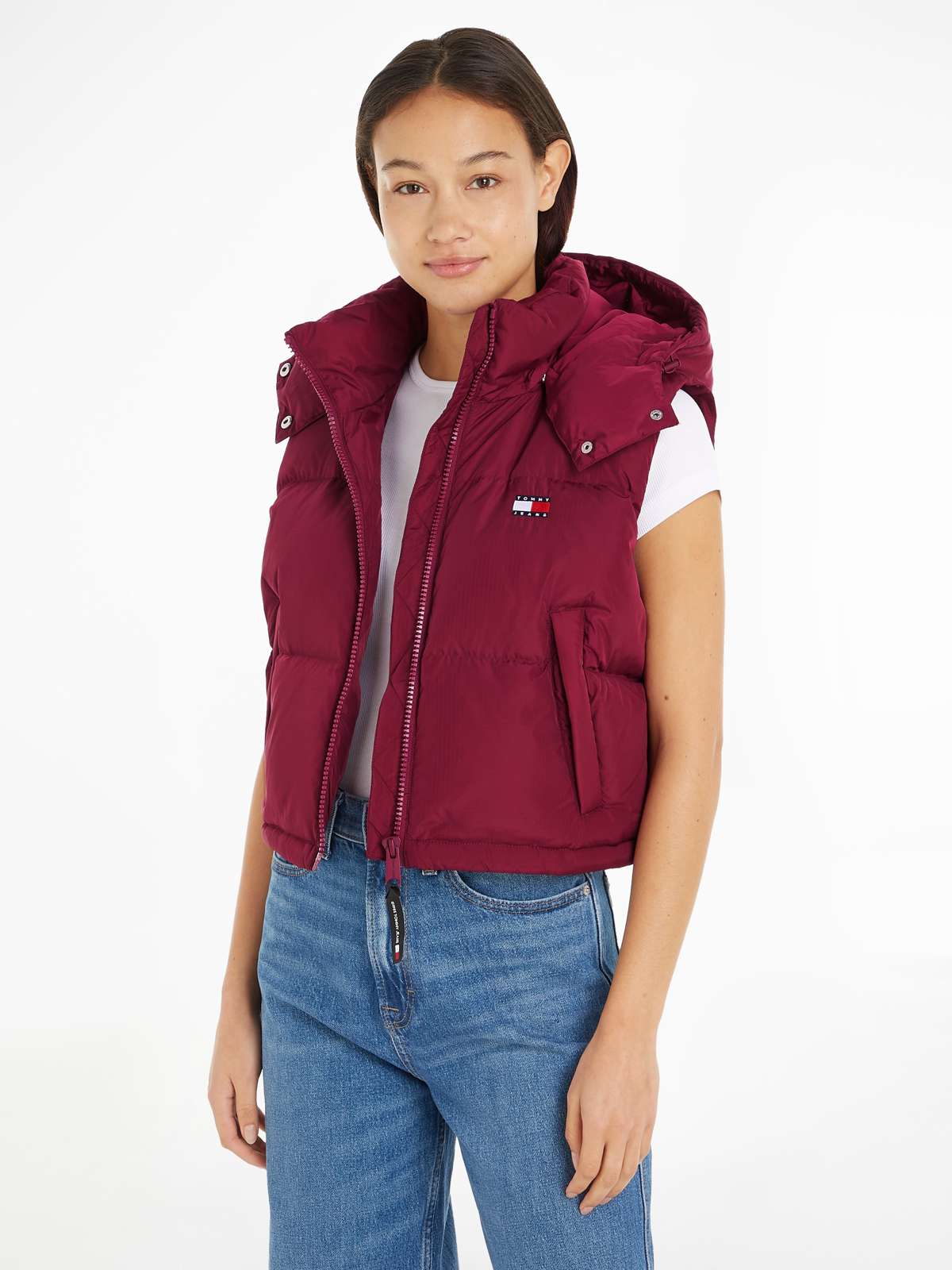 Стеганый жилет модного укороченного фасона. TJW CRP ALASKA PUFFER VEST