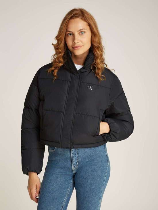 Уличная куртка с капюшоном с тисненым логотипом MATTE CROPPED ND PUFFER