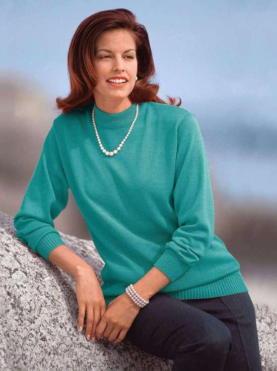 Свитер с воротником-стойкой Pullover