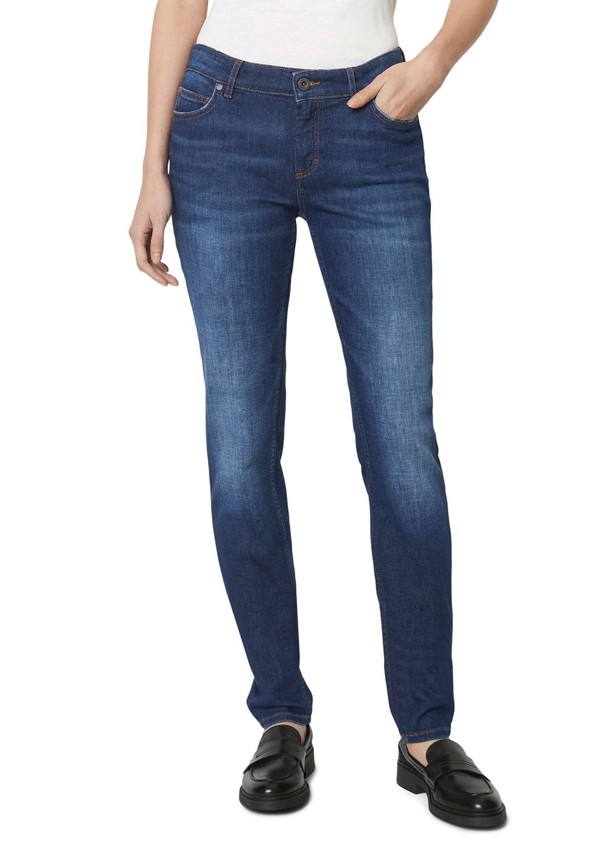 Джинсы узкого кроя aus stretchigem Cashmere-Touch-Denim