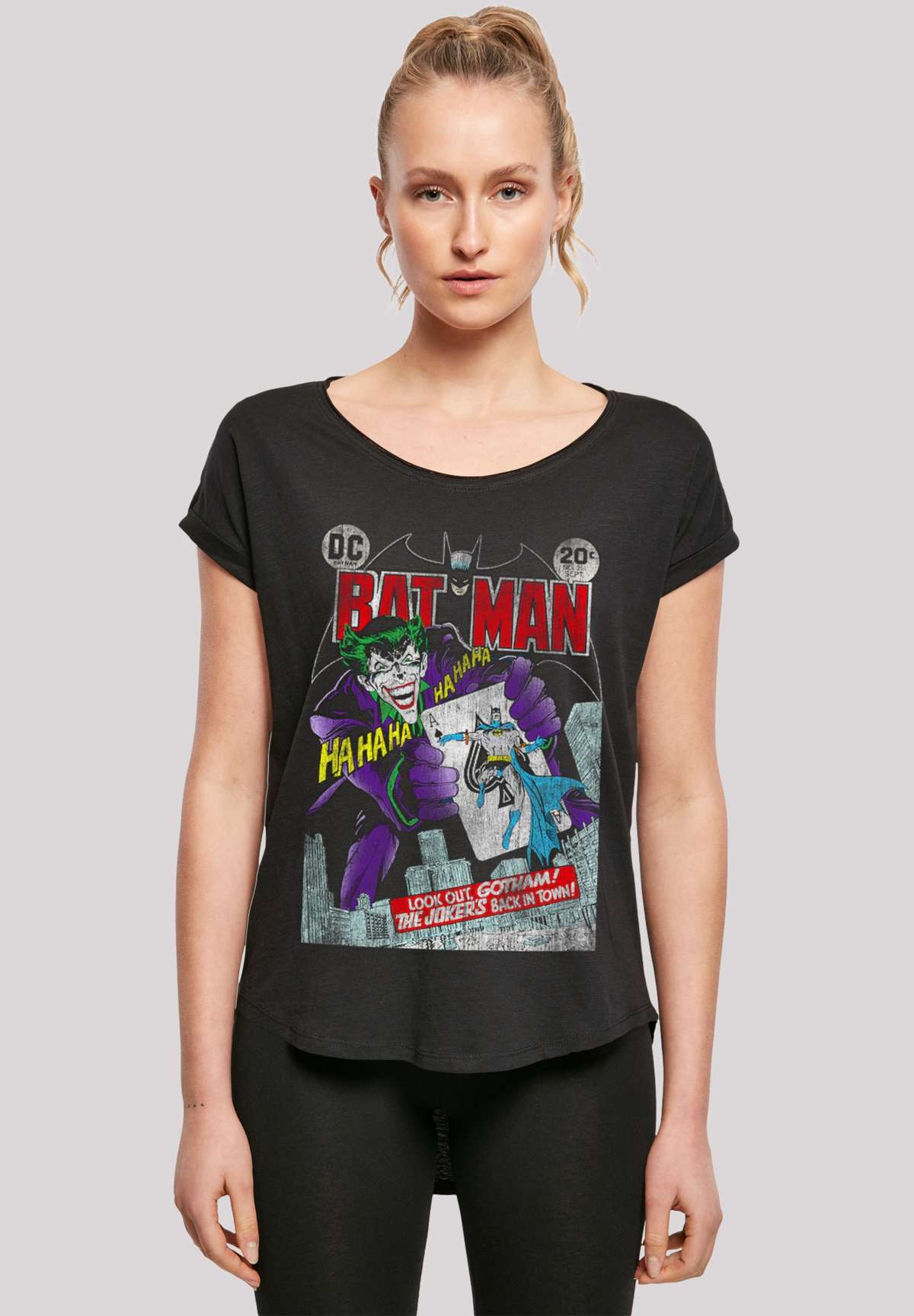 футболка DC Comics Batman Joker Playing Card Cover
