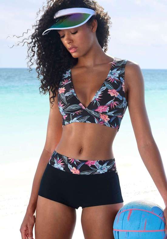 Шорты бикини с принтом на поясе Agave