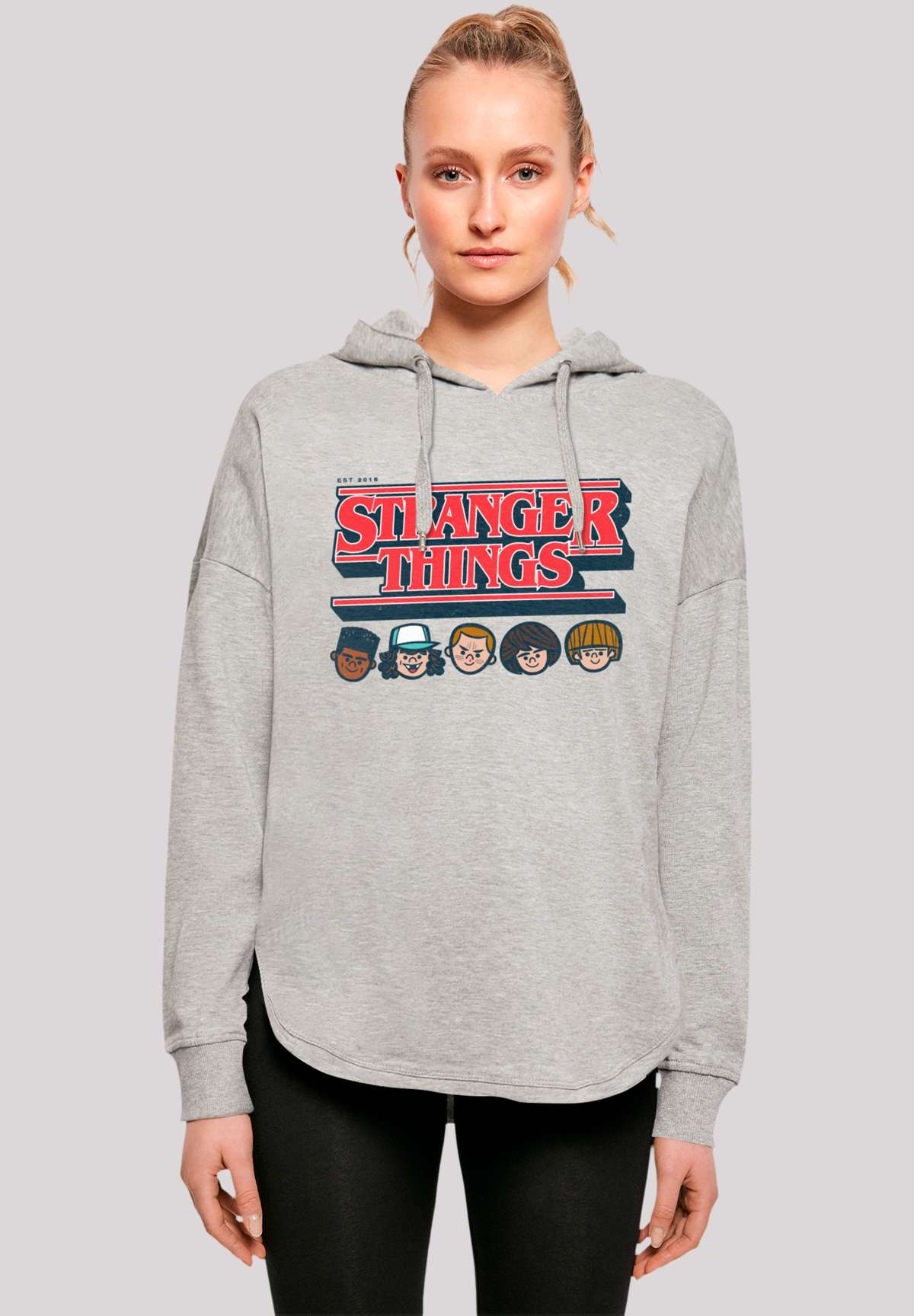 Толстовка с капюшоном Stranger Things Caricature Logo Netflix TV Series