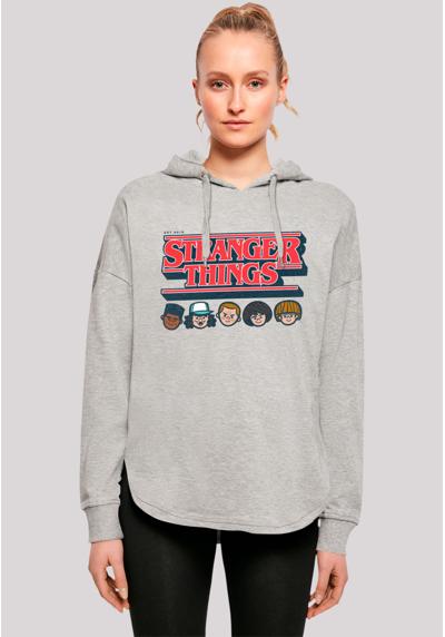 Толстовка с капюшоном Stranger Things Caricature Logo Netflix TV Series