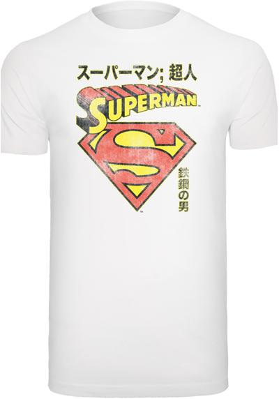 Рубашка с коротким рукавом Herren Superman Shield -WHT with T-Shirt Round Neck