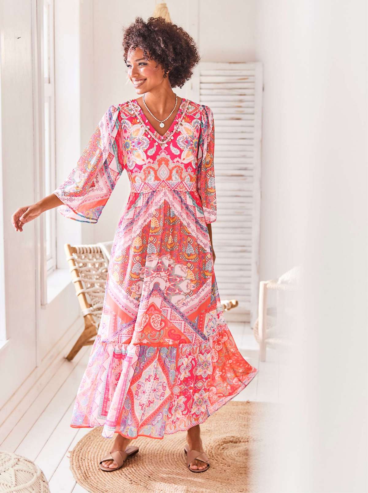 Платье макси Druck-Kleid
