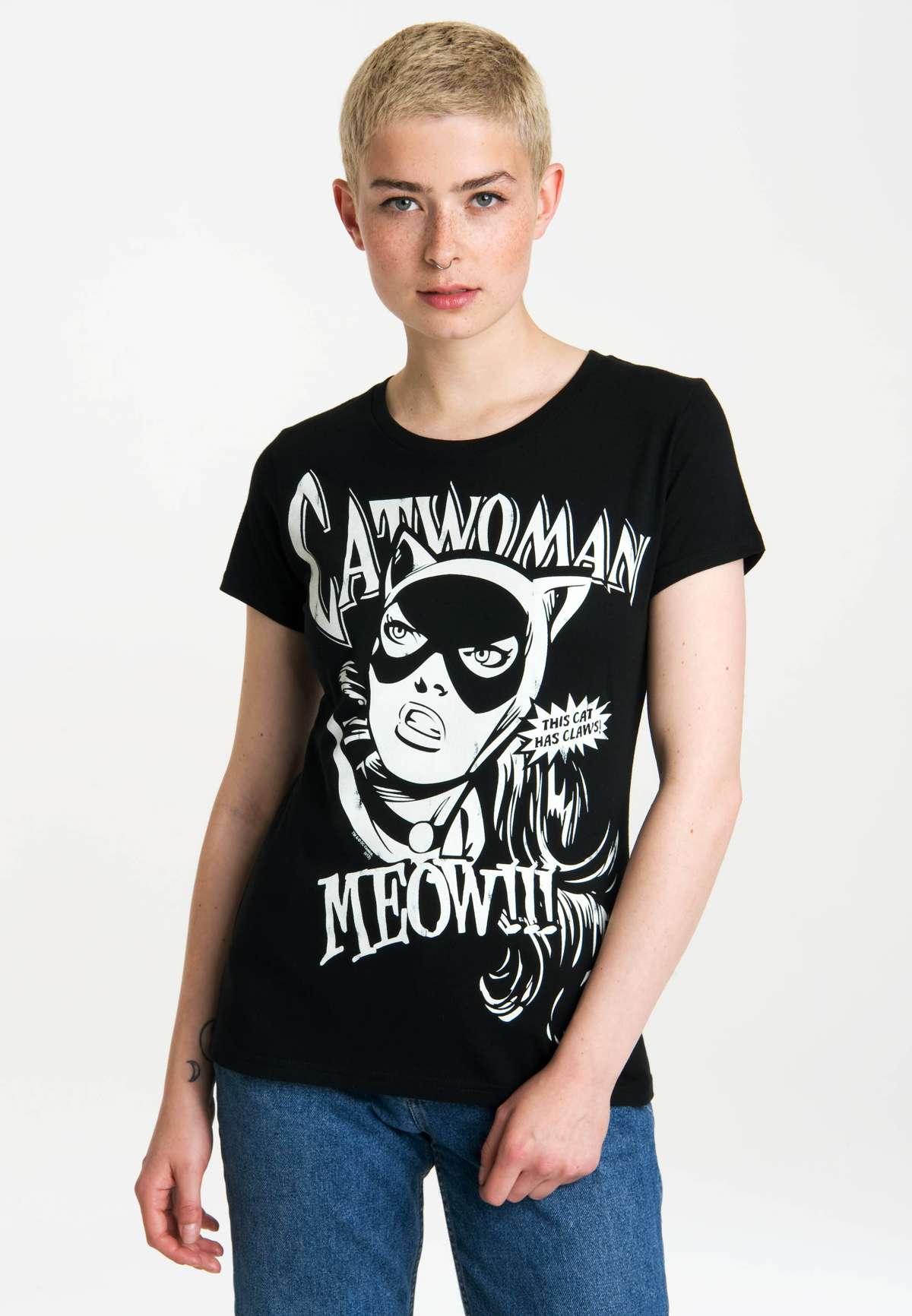 Футболка с ярким принтом Catwoman