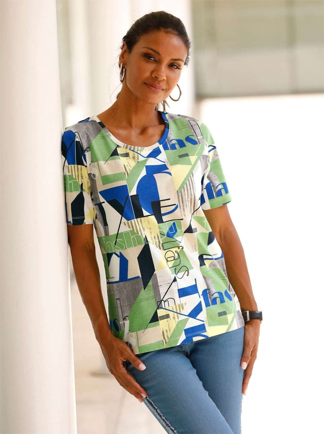 Рубашка с коротким рукавом Rundhals-Shirt