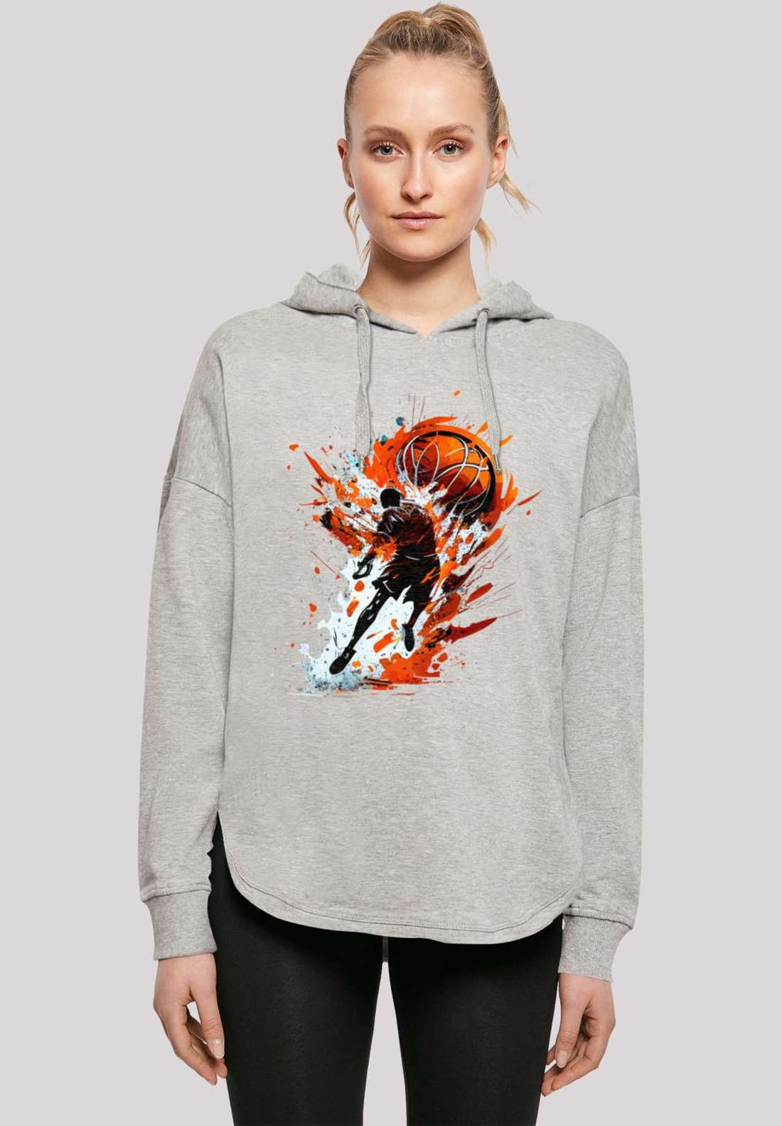 Толстовка с капюшоном Basketball Splash Sport Oversize Hoodie