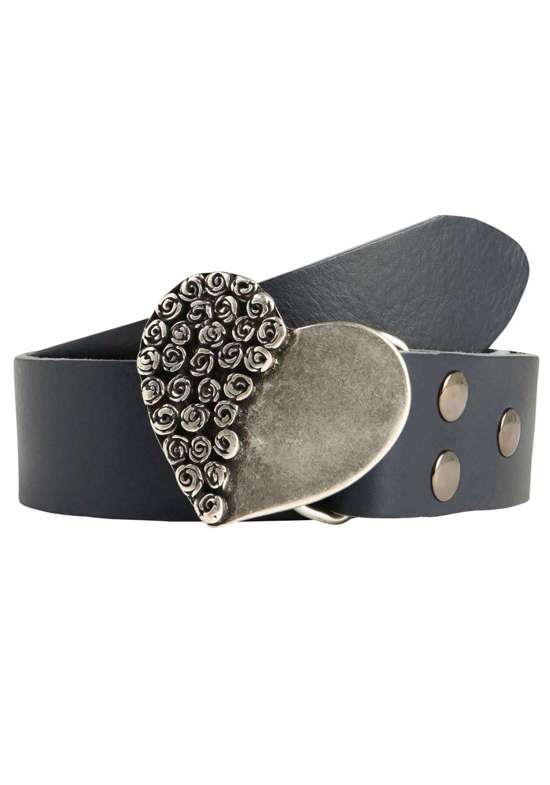 Кожаный ремень со сменной застежкой. Rosenherz Halb