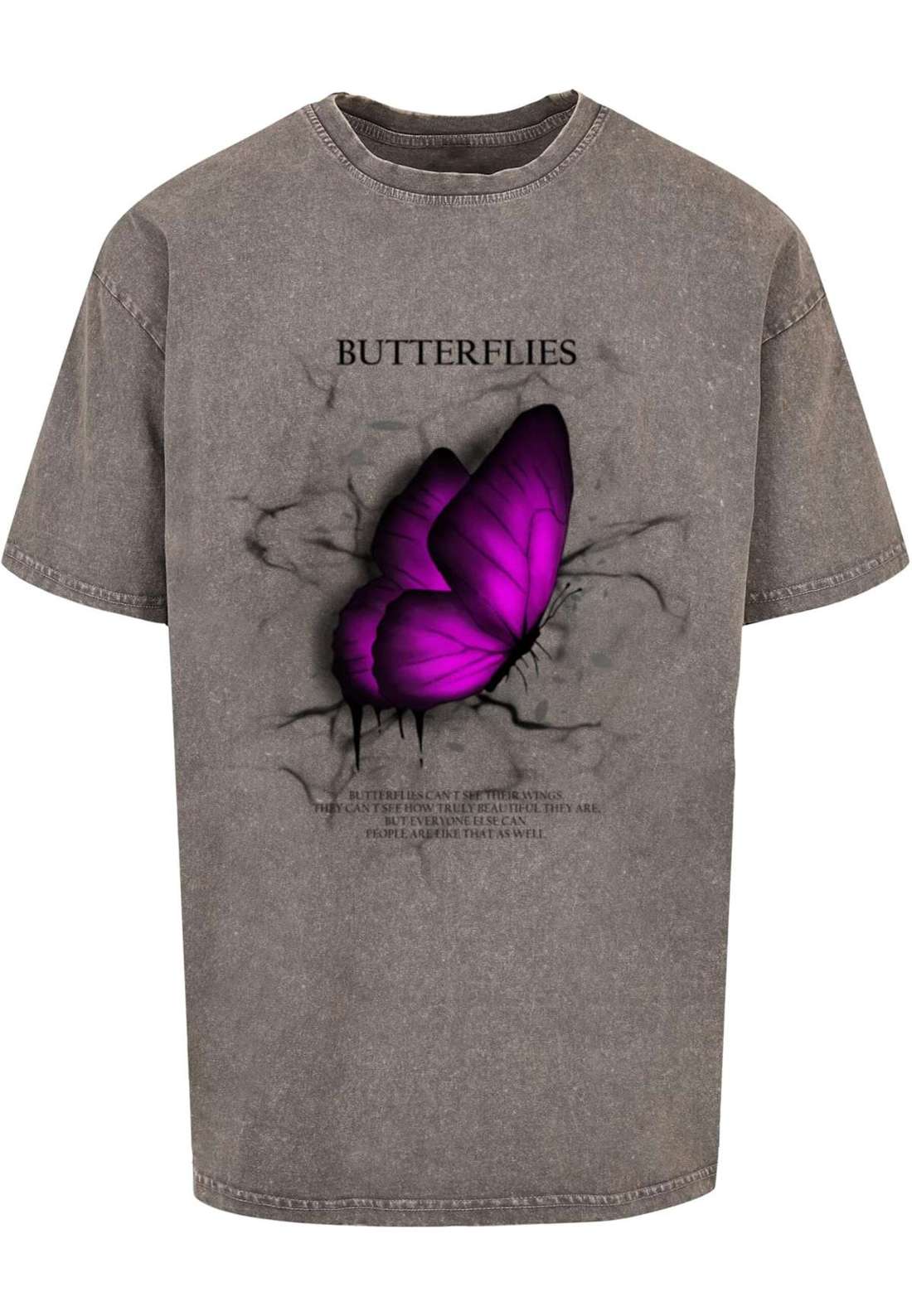 футболка Herren Butterflies Acid Washed Heavy Oversized Tee