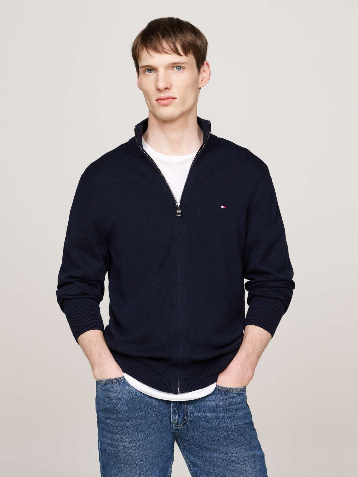 Кардиган PIMA ORG CTN CASHMERE ZIP THRU