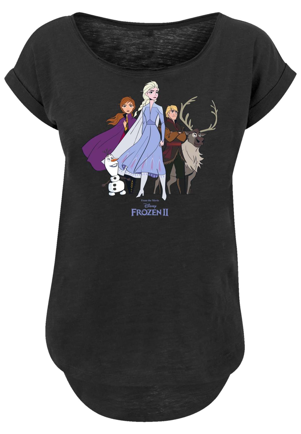 Рубашка с коротким рукавом Damen Disney Frozen 2 Group with Ladies Long Slub Tee
