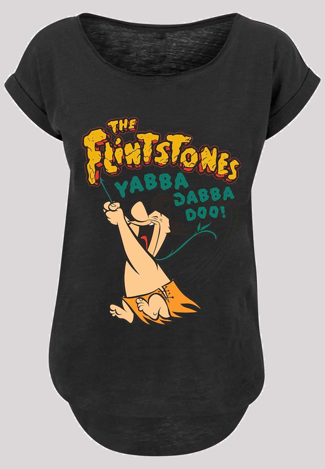Рубашка с коротким рукавом Damen Fred Yabba Dabba Doo with Ladies Long Slub Tee