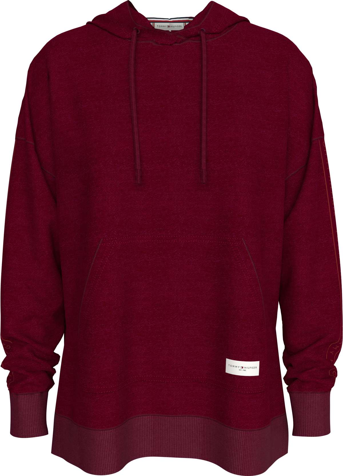Толстовка с капюшоном и лентой с логотипом LONG HOODIE