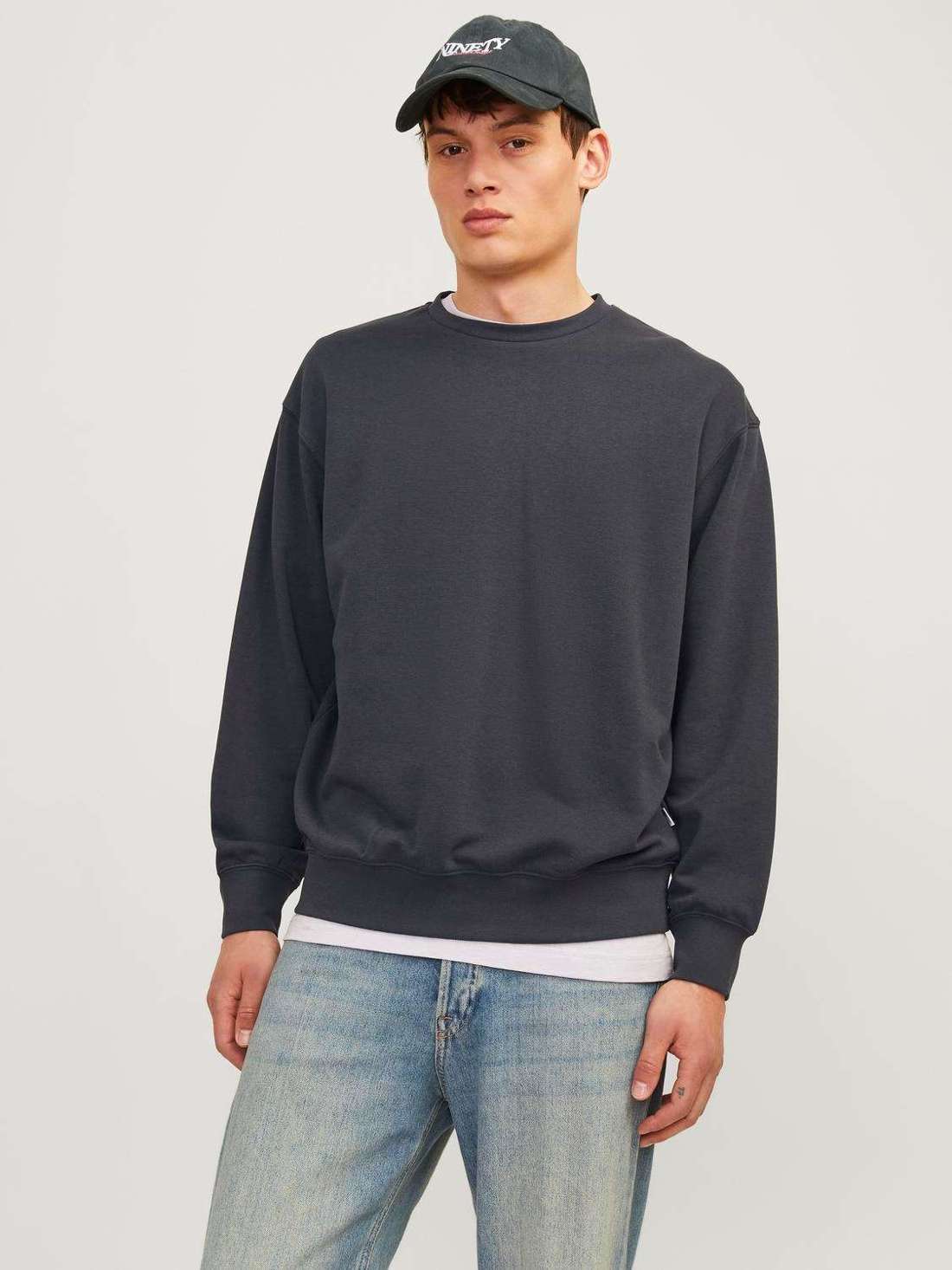 Толстовка с ребристыми манжетами JJECHARGE SWEAT CREW NECK NOOS