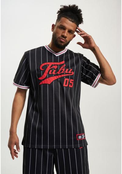 футболка Herren FM231-005-2 FUBU Varsity Pinstriped Mesh Tee