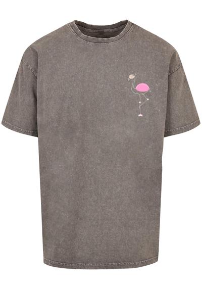 футболка Herren Flamingo Acid Washed Heavy Oversized Tee