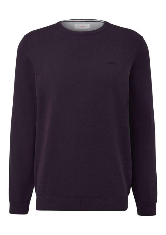 Вязаный свитер с вышивкой логотипа