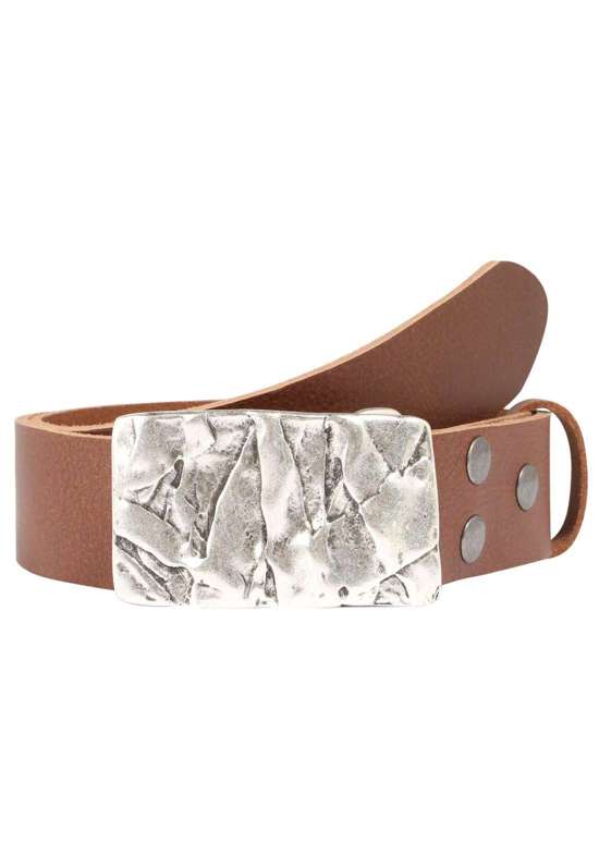 Кожаный ремень со сменной застежкой. Felswand Silber