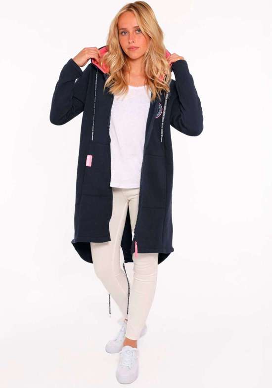 Трикотажное пальто с капюшоном Hoodiemantel "Küste Meer Moin"